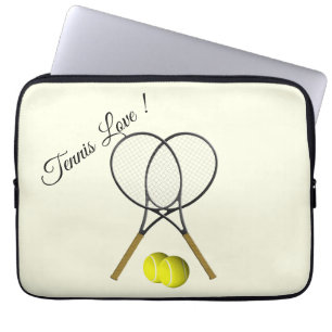 Housse Pour Ordinateur Portable Doubles d'amour de tennis