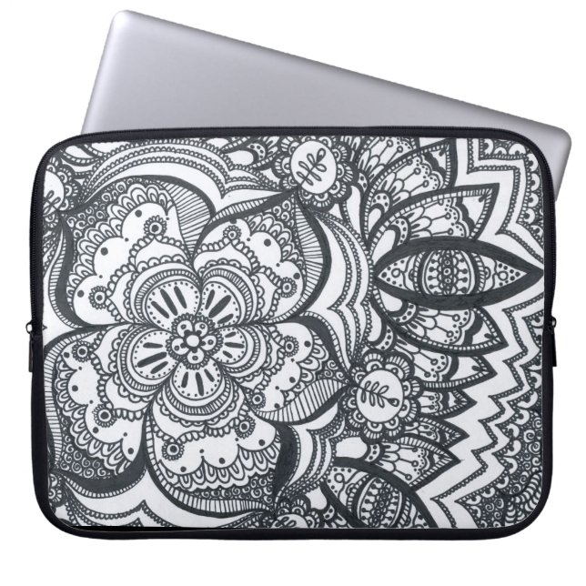 Housse Pour Ordinateur Portable Douille observée d'ordinateur portable de mandala (Devant)