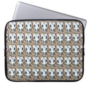Housse Pour Ordinateur Portable douille peinte de crâne