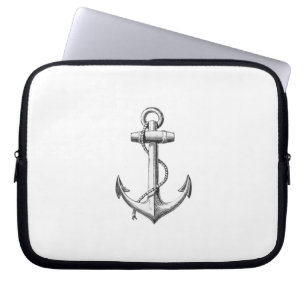 Housse Pour Ordinateur Portable Douille vintage d'ordinateur portable d'Ancre