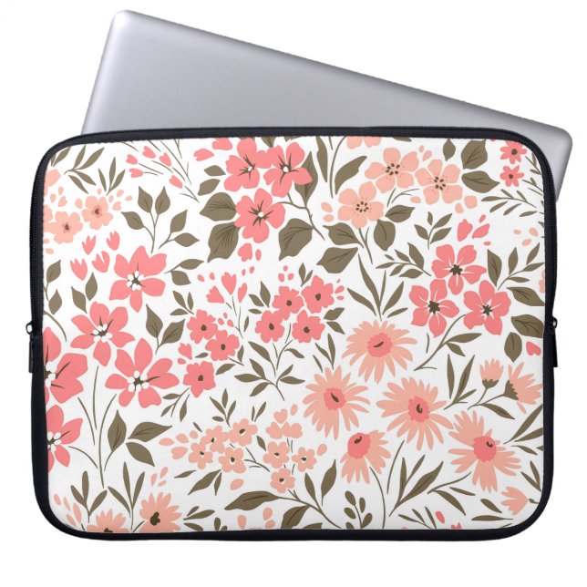 Housse Pour Ordinateur Portable Doux rêves floraux (Devant)
