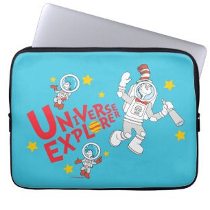 Housse Pour Ordinateur Portable Dr Seuss   Chat dans l'Explorateur d'univers Casqu