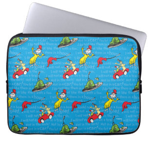 Housse Pour Ordinateur Portable Dr. Seuss modèle de livre d'histoires d'œufs ver