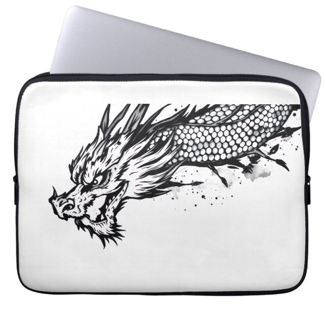 Housse Pour Ordinateur Portable Dragon Échelle d'Ombre (Devant)