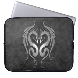 Housse Pour Ordinateur Portable Dragons tribaux foncés