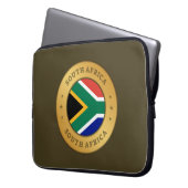 Housse Pour Ordinateur Portable Drapeau Afrique du Sud (devant gauche)