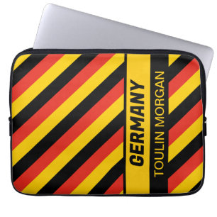Housse Pour Ordinateur Portable Drapeau allemand personnalisé