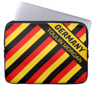 Housse Pour Ordinateur Portable Drapeau allemand personnalisé