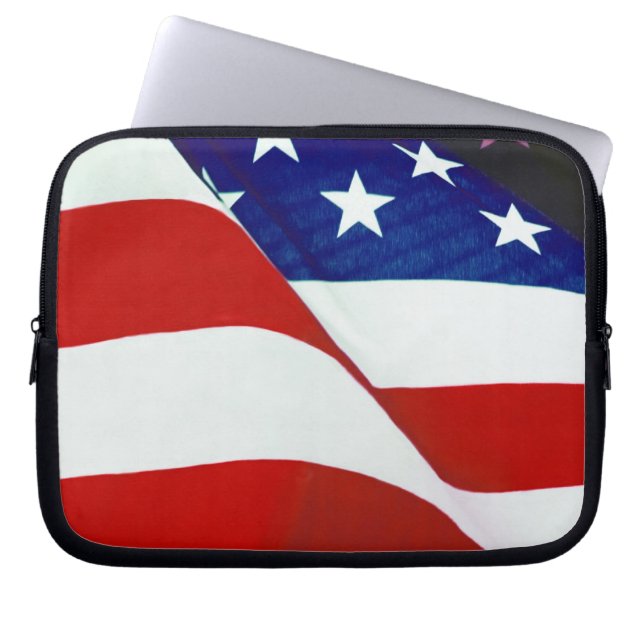 Housse Pour Ordinateur Portable Drapeau américain (Devant)