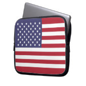 Housse pour ordinateur portable drapeau américain (devant gauche)