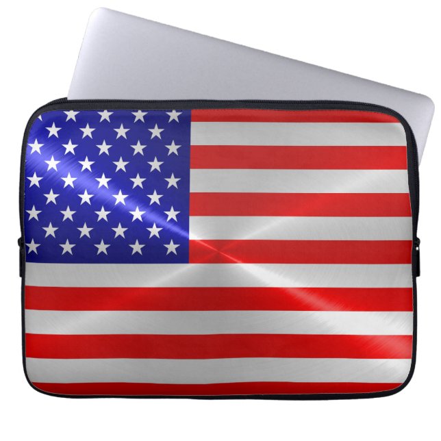 Housse Pour Ordinateur Portable Drapeau américain (Devant)