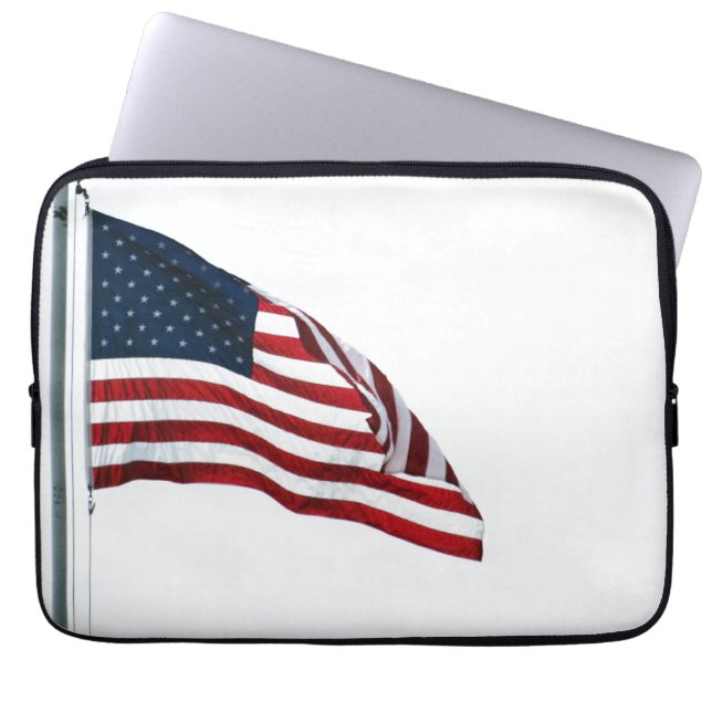 Housse Pour Ordinateur Portable Drapeau américain 2371 (Devant)