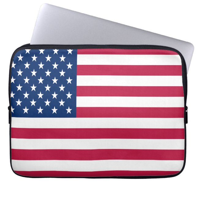 Housse Pour Ordinateur Portable Drapeau américain 26976 (Devant)