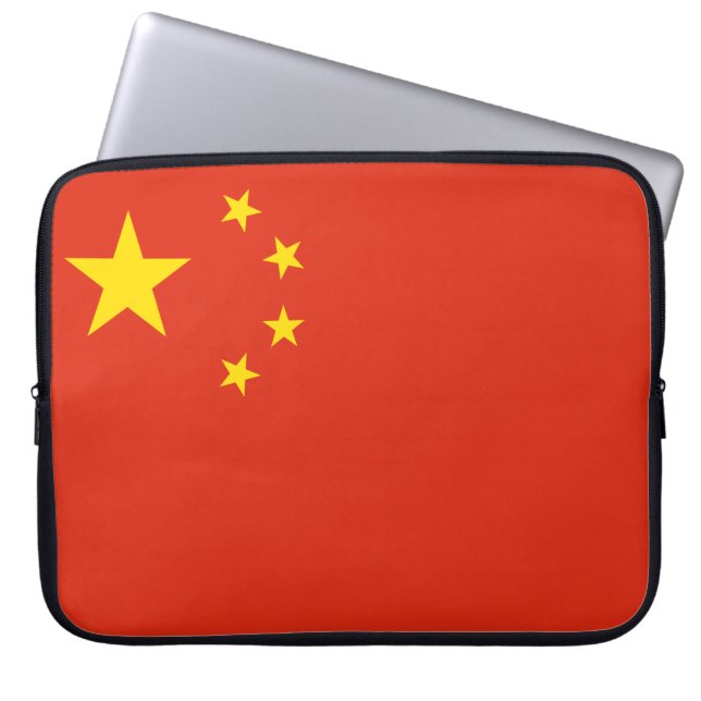 Housse Pour Ordinateur Portable Drapeau chinois (Chine) (Devant)