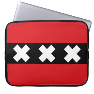 Housse Pour Ordinateur Portable Drapeau d'Amsterdam