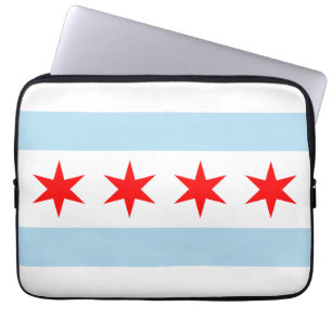 Housse Pour Ordinateur Portable Drapeau de Chicago