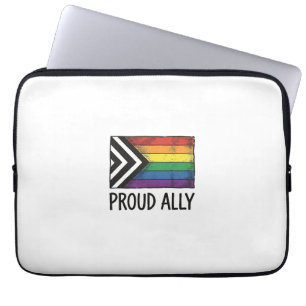 Housse Pour Ordinateur Portable Drapeau de fierté d'allié fier vecteur t-shirt des
