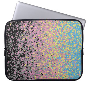 Housse Pour Ordinateur Portable Drapeau de fierté polygender pixelisé funky tripan
