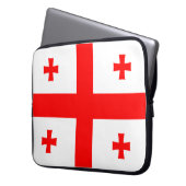 Housse Pour Ordinateur Portable Drapeau de Géorgie (devant gauche)