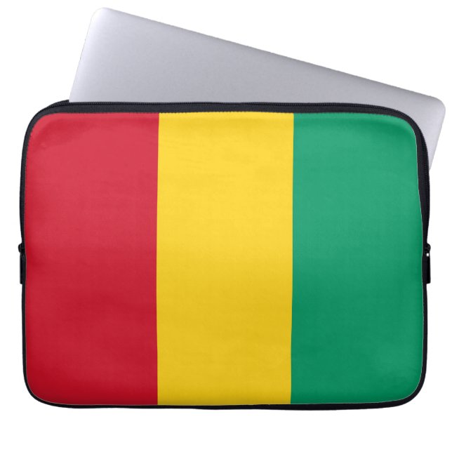 Housse Pour Ordinateur Portable Drapeau de Guinée (Devant)