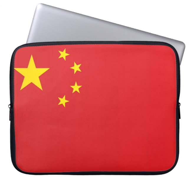 Housse Pour Ordinateur Portable Drapeau de la Chine (Devant)