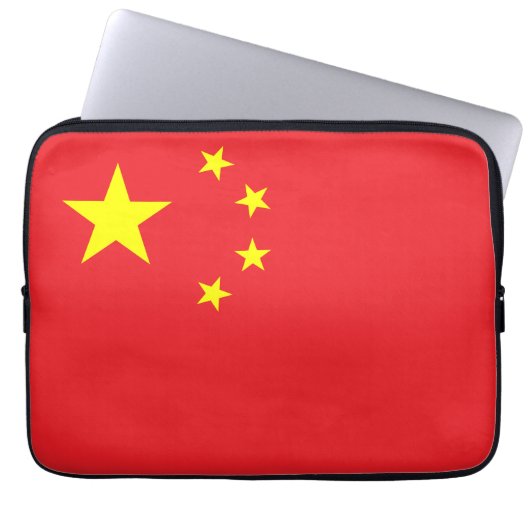 Housse Pour Ordinateur Portable Drapeau de la Chine (Devant)