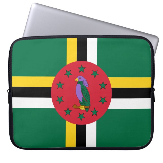 Housse Pour Ordinateur Portable Drapeau de la Dominique (Devant)