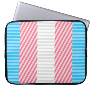 Housse Pour Ordinateur Portable Drapeau de la fierté transgenre Abstraite de la ba