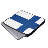 Housse Pour Ordinateur Portable Drapeau de la Finlande (Devant bas)