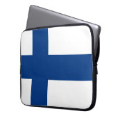 Housse Pour Ordinateur Portable Drapeau de la Finlande (devant gauche)