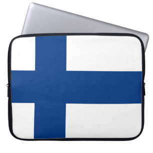 Housse Pour Ordinateur Portable Drapeau de la Finlande