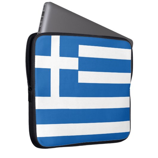 Housse Pour Ordinateur Portable Drapeau de la Grèce (Devant droit)