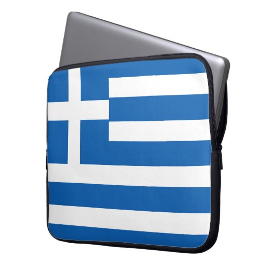 Housse Pour Ordinateur Portable Drapeau de la Grèce (devant gauche)