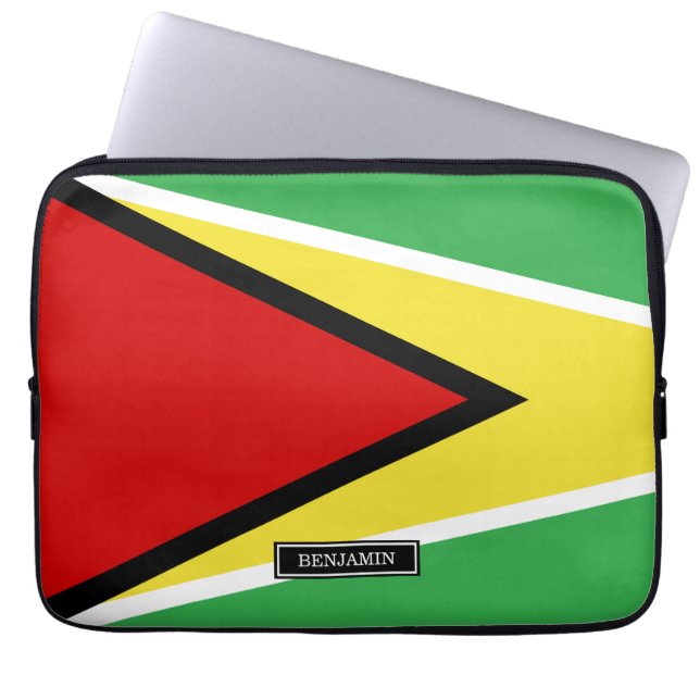Housse Pour Ordinateur Portable Drapeau de la Guyane (Devant)