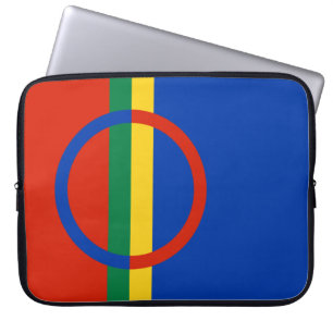 Housse Pour Ordinateur Portable Drapeau de la Laponie (Noël) (Sami) (Laplander)
