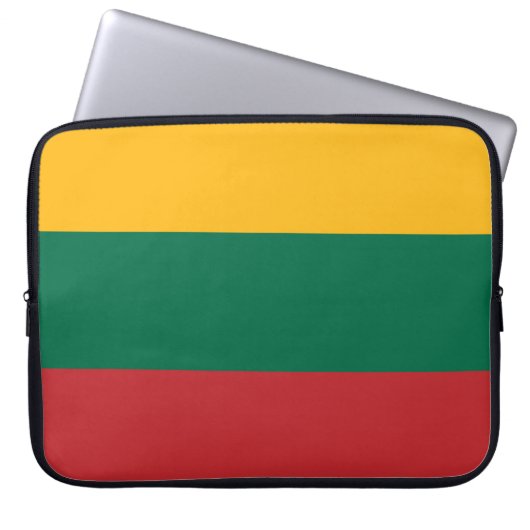 Housse Pour Ordinateur Portable Drapeau de la Lituanie (Devant)