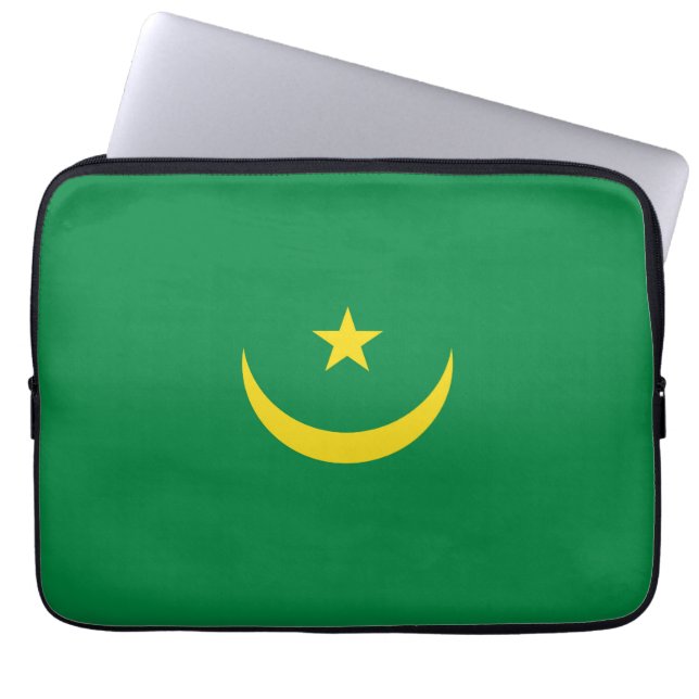 Housse Pour Ordinateur Portable Drapeau de la Mauritanie (Devant)