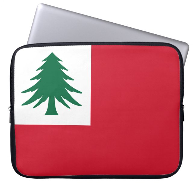 Housse Pour Ordinateur Portable Drapeau de la Nouvelle-Angleterre (Devant)