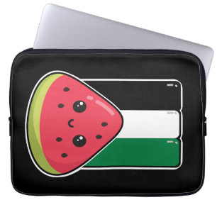 Housse Pour Ordinateur Portable Drapeau de la Palestine mignonne avec Palestin san
