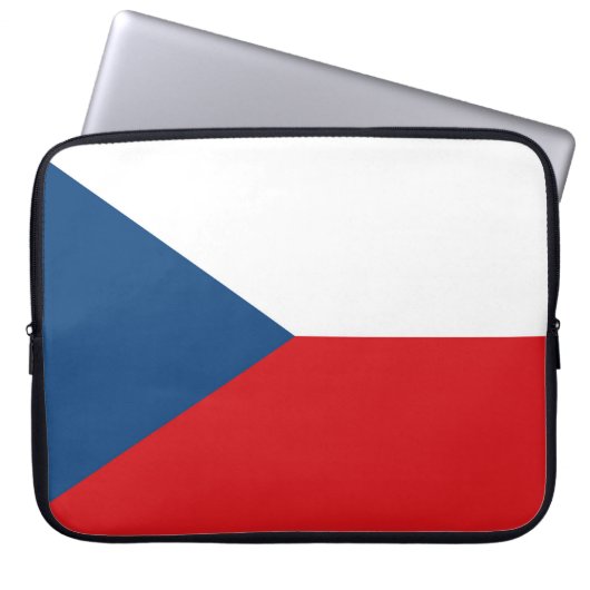 Housse Pour Ordinateur Portable Drapeau de la République tchèque (Devant)