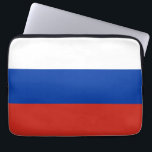 Housse Pour Ordinateur Portable Drapeau de la Russie<br><div class="desc">Un cadeau idéal pour tous ceux qui sont patriotes de leur pays !</div>