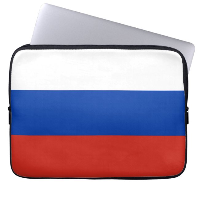 Housse Pour Ordinateur Portable Drapeau de la Russie (Devant)