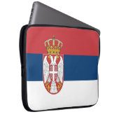 Housse Pour Ordinateur Portable Drapeau de la Serbie (Devant droit)