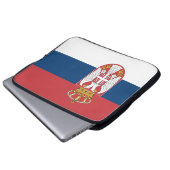 Housse Pour Ordinateur Portable Drapeau de la Serbie (Devant bas)