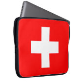 Housse Pour Ordinateur Portable Drapeau de la Suisse (Devant droit)