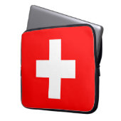 Housse Pour Ordinateur Portable Drapeau de la Suisse (devant gauche)