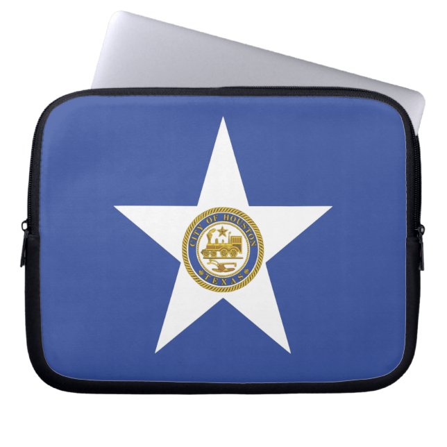 Housse Pour Ordinateur Portable Drapeau de la ville de Houston (Devant)