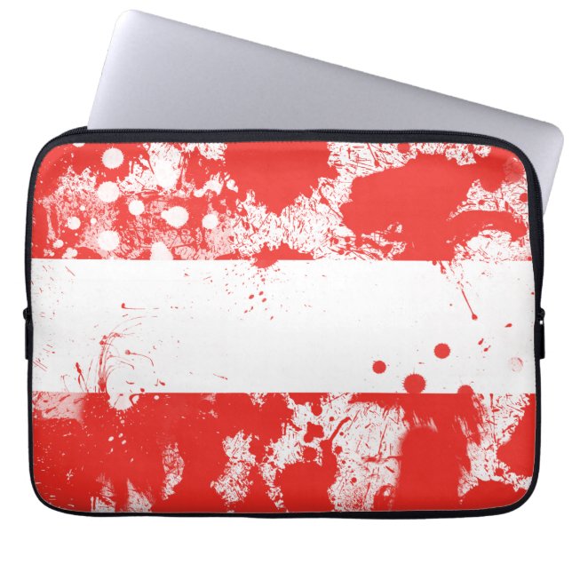 Housse Pour Ordinateur Portable Drapeau de l'Autriche (Devant)