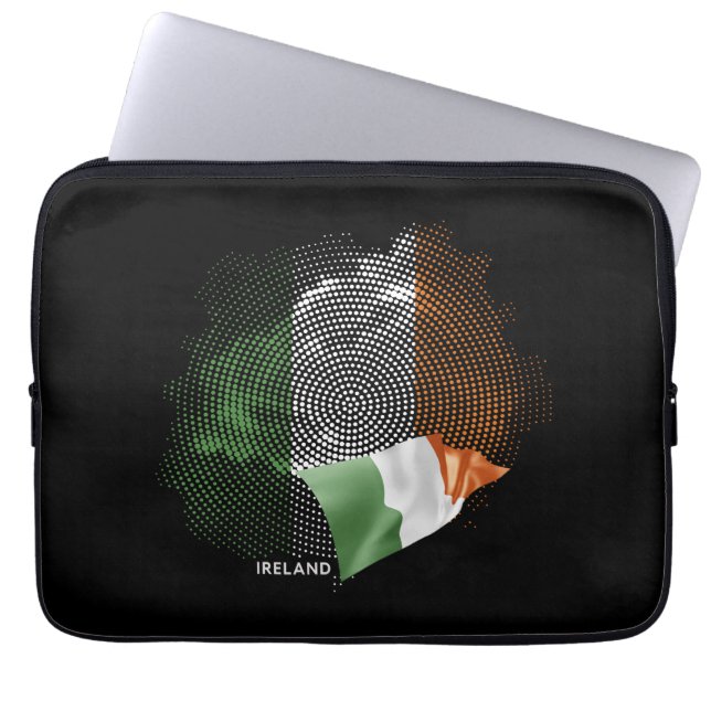 Housse Pour Ordinateur Portable Drapeau de l'Irlande (Devant)