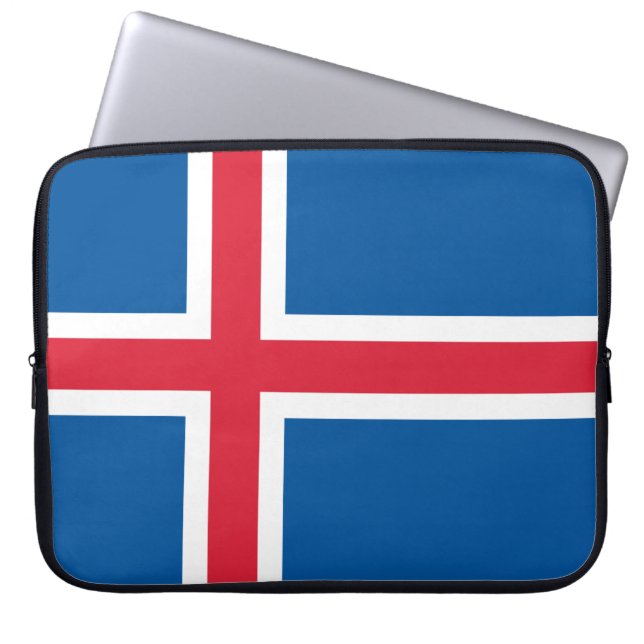 Housse Pour Ordinateur Portable Drapeau de l'Islande (Devant)